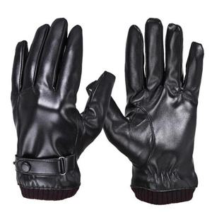 기모안감 인조가죽 방한장갑