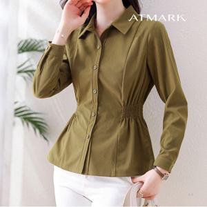 ATMARK 실루엣밴딩레귤러셔츠_AA39SH013G