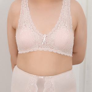 노와이어 레이스 내장캡 스포츠 빅사이즈 B컵브라