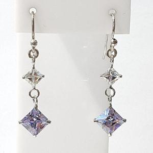 [블루케이] 실버925 자수정합성석귀걸이231206-11심플