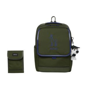 [헤지스 키즈 ACC]헤지스키즈 뉴본 책가방 3종 세트(책가방+크로스백+인형키링)_카키