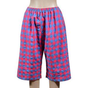 [라일리] Rly (슬레진저)체크 나염 주머니 7부 밴딩바지