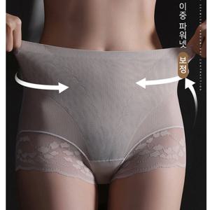 ES231205F126 에어메쉬 힙업 여성팬티 거들 하이웨스트 뱃살보정