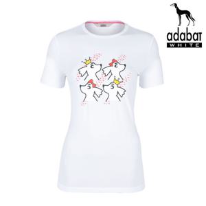 아다바트화이트 여성 반팔티 273 WH 골프웨어 라운드