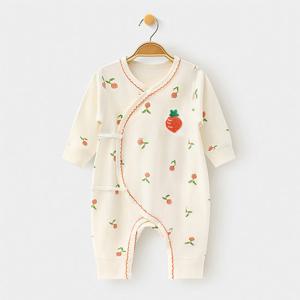 [엠케이] 홍당무 유아 신생아 순면 내의 긴팔배냇우주복 205314