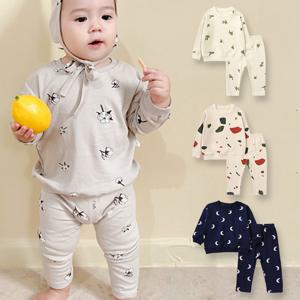 [엠케이] 조약돌 긴팔 아동용 상하복세트(80-100) 205302