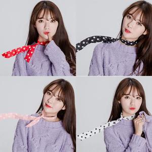 땡땡이무늬 장식용품 고정스카프 데일리스카프