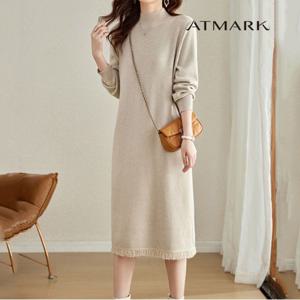 ATMARK 프린지하프넥니트원피스_AA41OP023G