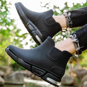 남성 패션장화 장마철 첼시 방수신발 레인28N