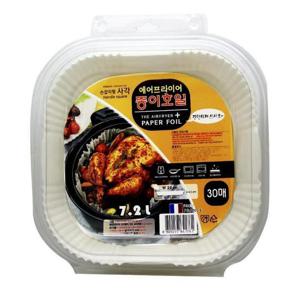제이앤제이 에어프라이어 종이호일 26cmx4 5cm 30매