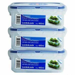락앤락 클래식 직사각용기 460ml 3개(181433)