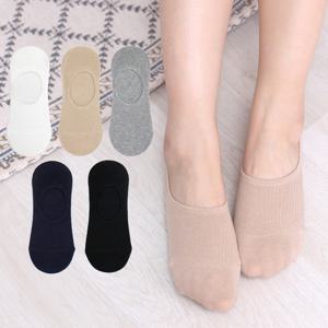 여성 골지 페이크삭스 10켤레세트 벗겨짐 방지 실리콘 면 덧신