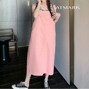 ATMARK 캐주얼포켓롱서스펜더스커트_AA41OP030G