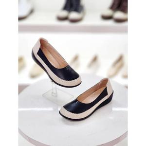 세레스 세이브존03 중년여성 소가죽 배색 스티치 로퍼 단화 컴포트화 5cm SAVKRP24SN5