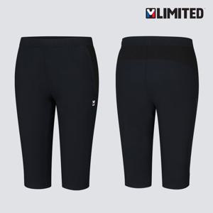 엠리밋 여성 7부 스판바지 54816 블랙 반바지 운동