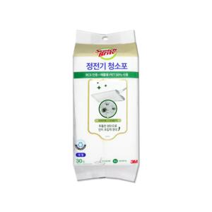 3M 정전기 청소포 대형 30매 엠보싱 무자극 찌든때 기름때