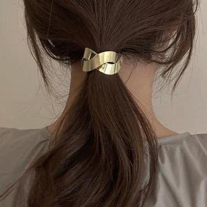 [리더스] 골드 모던 디자인 데일리 포인트 예쁜헤어끈