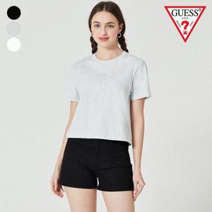 [게스]게스 여성 쁘띠하트로고 반팔티 OO2K2475