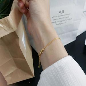 [리더스]  가느다란 체인 패션 여성스러운 실팔찌