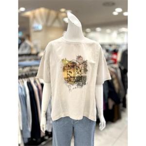 소고 세이브존01 프린트 린넨 티셔츠 TAAJ2TA09