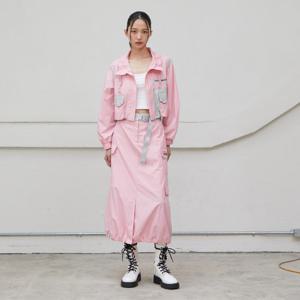 [에고이스트]아웃포켓 포인트 컬러 배색 스커트 (EQ2WS363)