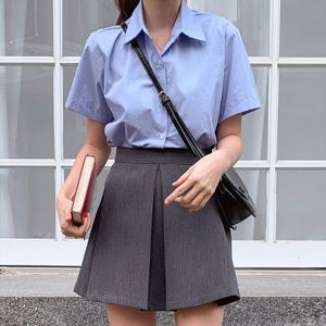 [한정/특가] 심플 데일리 카라 반팔 셔츠_O2404BL064B_H