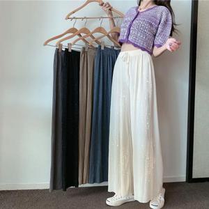 G124617_쿨 와이드 밴딩플리츠 통바지