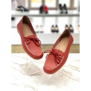 ANCER 세이브존08 천연가죽 스티치 리본 3cm 로퍼단화 ANUR7731