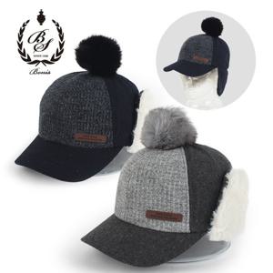 [보니스골프] FWW7623 방울 여성 귀달이 겨울 방한모자