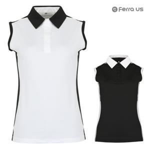 페라어스 여성 라인배색 카라 민소매 골프셔츠 ATM3ME5001
