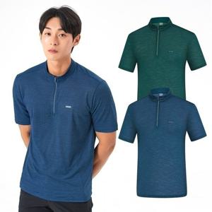 콜핑 남성 여름 하이쿨 집업 반팔 티셔츠 지브락(남) KTT4894M