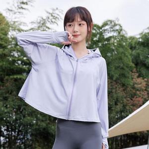 CWTS4218 자외선 차단 후드 크롭 바람막이 여자후드집업