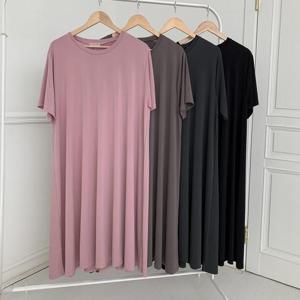 빅사이즈사랑해요 S028L405 솔리드쿨감박스핏원피스 MO