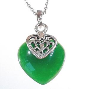 [블루케이] 비취그린칼세도니 원석목걸이240506-19