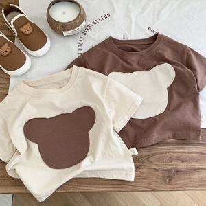 [엠케이] 데끼베어 곰돌이 아동 반팔 티셔츠(90-120) 205384