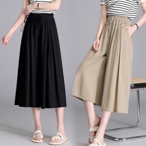 [깨비몰] 여름 편한 와이드 롱 치마바지 밴딩팬츠