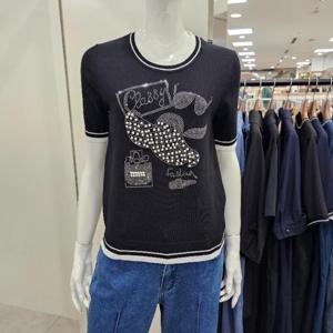 엠벨라 DP01 라운드넥바이어스니트티 MBDM4K011