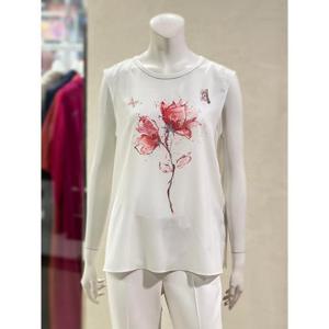 벨리시앙 세이브존01 플라워 프린트 슬리브리스 블라우스(2color) BL3206