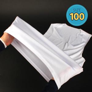 남자 V넥 심리스 이너나시 화이트 100