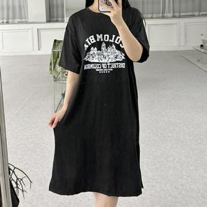 콜롬비아 오버핏 반팔 원피스 LM-0346