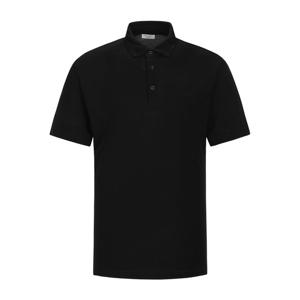 [프랑코페라로] 면 피케 카라 반팔 티셔츠 블랙 (OMHEKS20139)