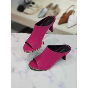 한슈 세이브존06 사이드 골드 포인트 오픈토 펌프스힐 8cm HS017149vo