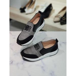 한슈 세이브존06 천연가죽 펀칭 슬립온 스니커즈 단화 HS34s