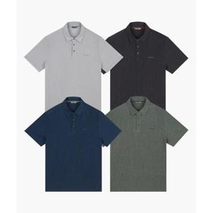 크로커다일 세이브존03 [크로커다일] 사각 메쉬 솔리드 제천 카라 티셔츠 SAVZXCDAAATS2469