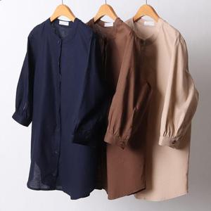 빅사이즈사랑해요 D788L406 매니버튼롱블라우스 IR