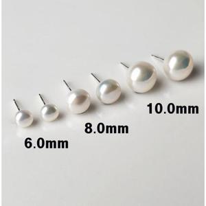 국산 담수진주 8mm 귀걸이 92.5은침 실버