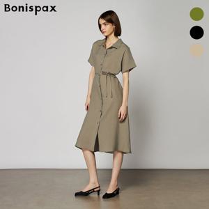 [보니스팍스(여성의류)]썸머 스트랩 셔츠형 원피스 (XO6OP033M0)