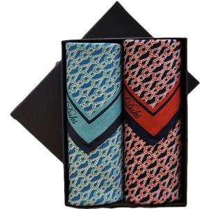 [닥스(손수건)]2매 나염 손수건 세트 DKO1403DT