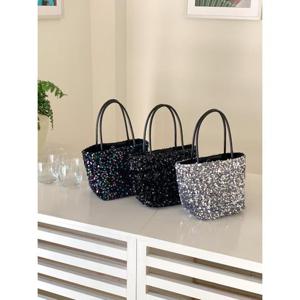 [이쁜] 스팽글 체인 토트 숄더 크로스 가방