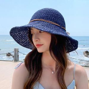 FAOH9509 왕골 라피아햇 리본 바캉스모자